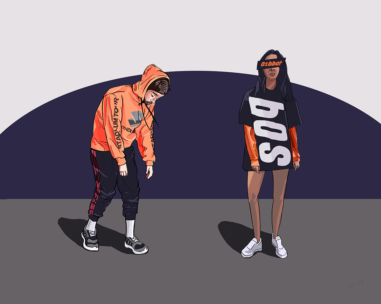 板绘人物插画（图ZMjUzOTg2MTA0） - 商业插画 - 站酷设计师Marco124原创素材 - 站酷ZCOOL