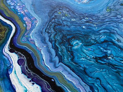 很抽象很治愈很美的流体画