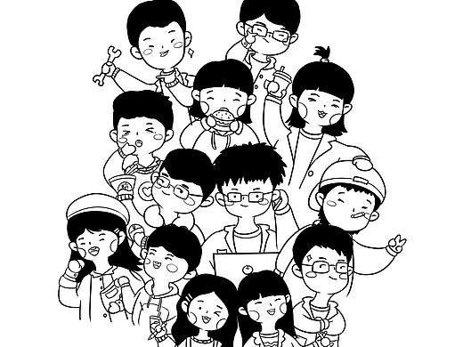 ein.b 设计部简笔画