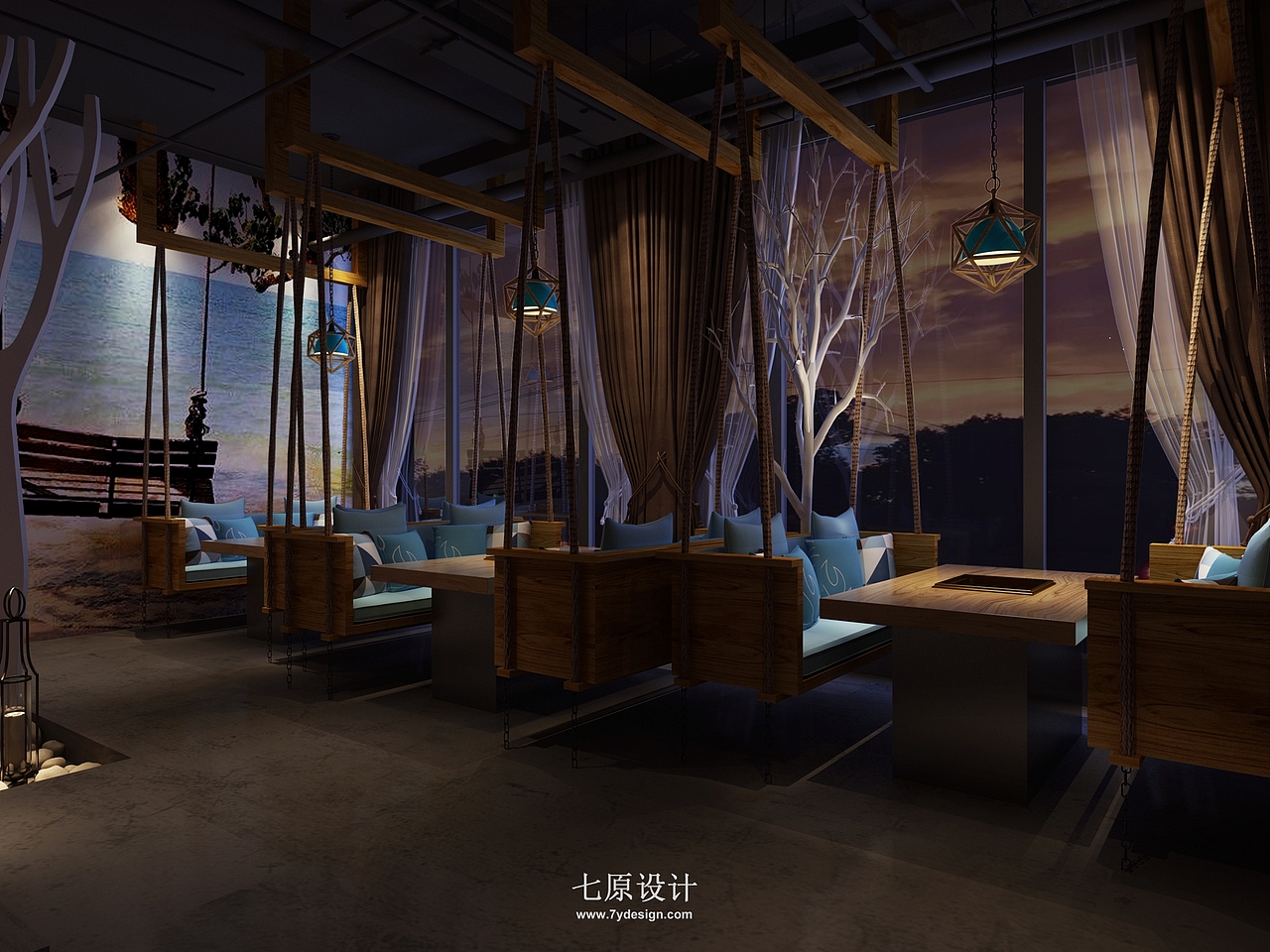 锅时间_火锅店设计_七原设计（图ZMTc2ODA1MDI0） - 家装设计 - 站酷设计师七原设计原创素材 - 站酷ZCOOL