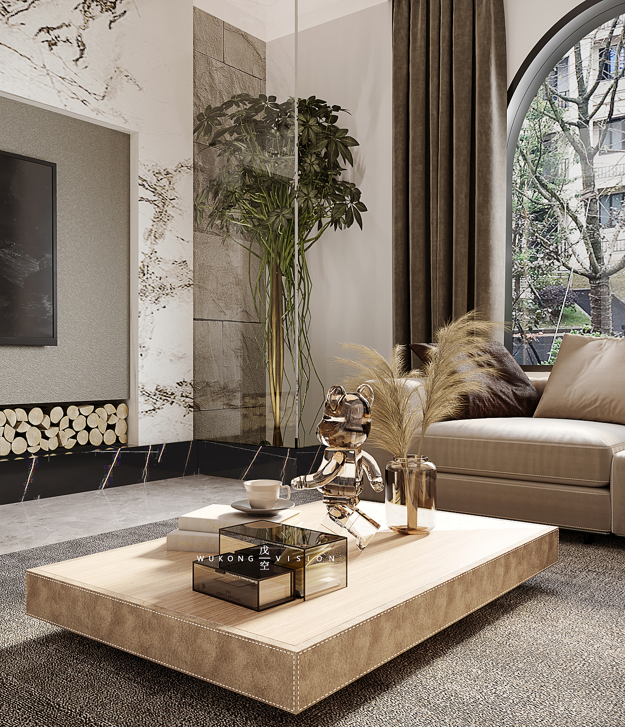 现代轻奢风别墅空间（图ZMjgxNTMxNjYw） - 建筑/空间 - 站酷设计师戊空视觉原创素材 - 站酷ZCOOL