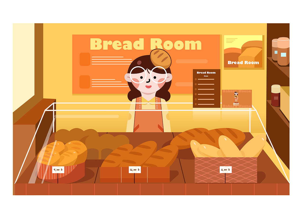 面包店品牌IP设计（图ZMjkxNDk2MjMy） - IP形象 - 站酷设计师诗蕴sy原创素材 - 站酷ZCOOL