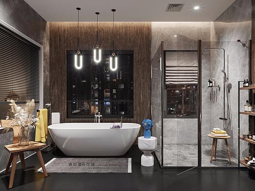 夜景卫生间表现