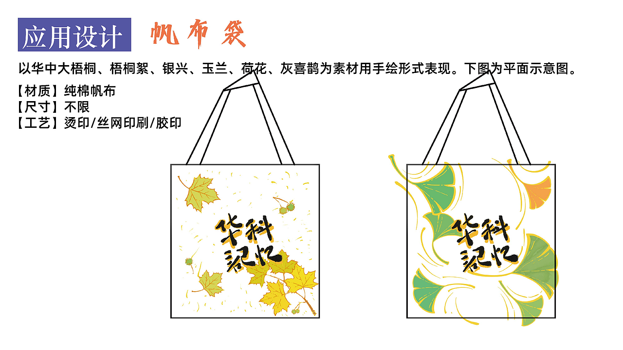 手绘华中大插画及衍生文创应用