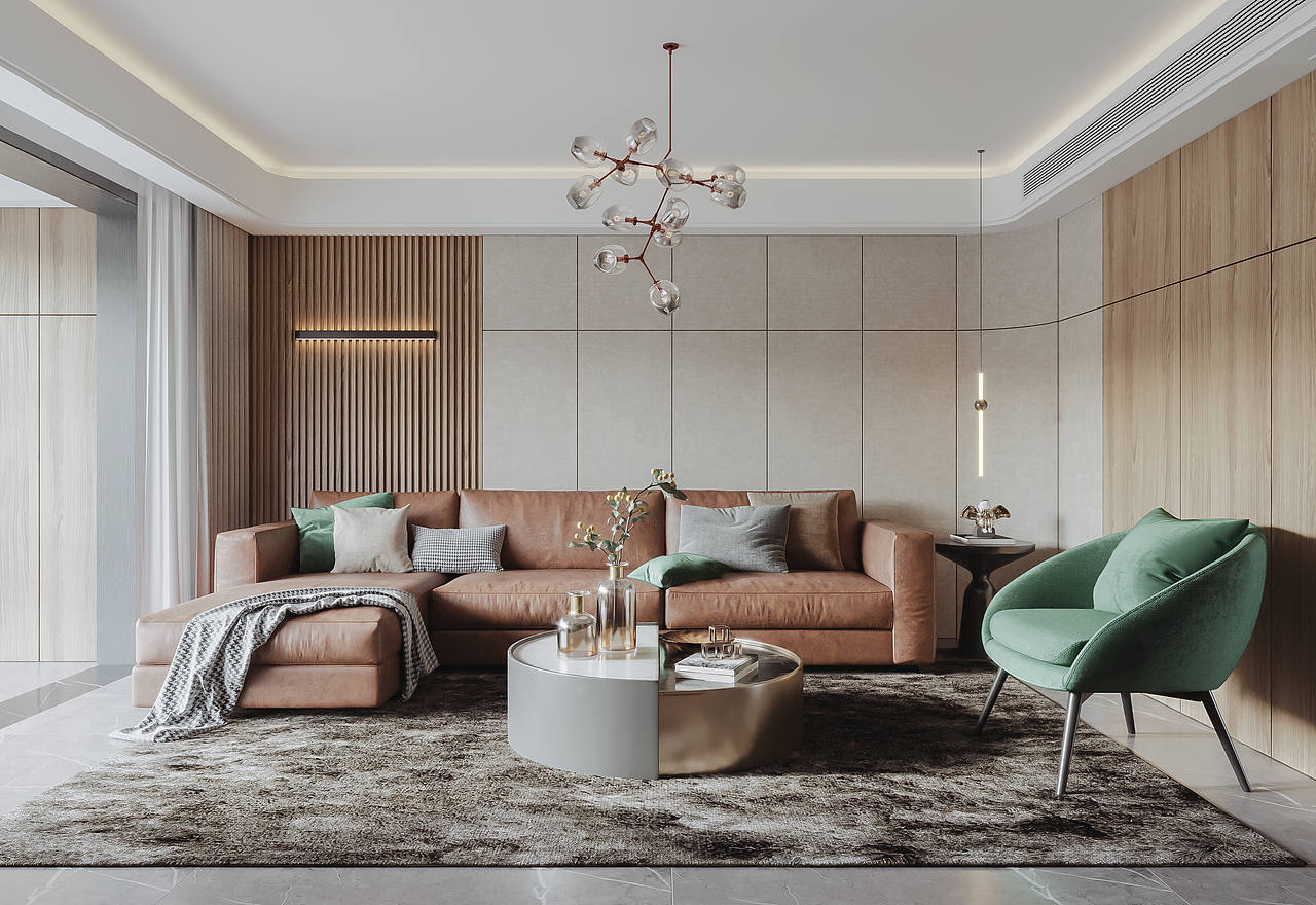 现代风格全房效果图（图ZMTg1OTM0NDgw） - 家装设计 - 站酷设计师呜叽唛叽原创素材 - 站酷ZCOOL