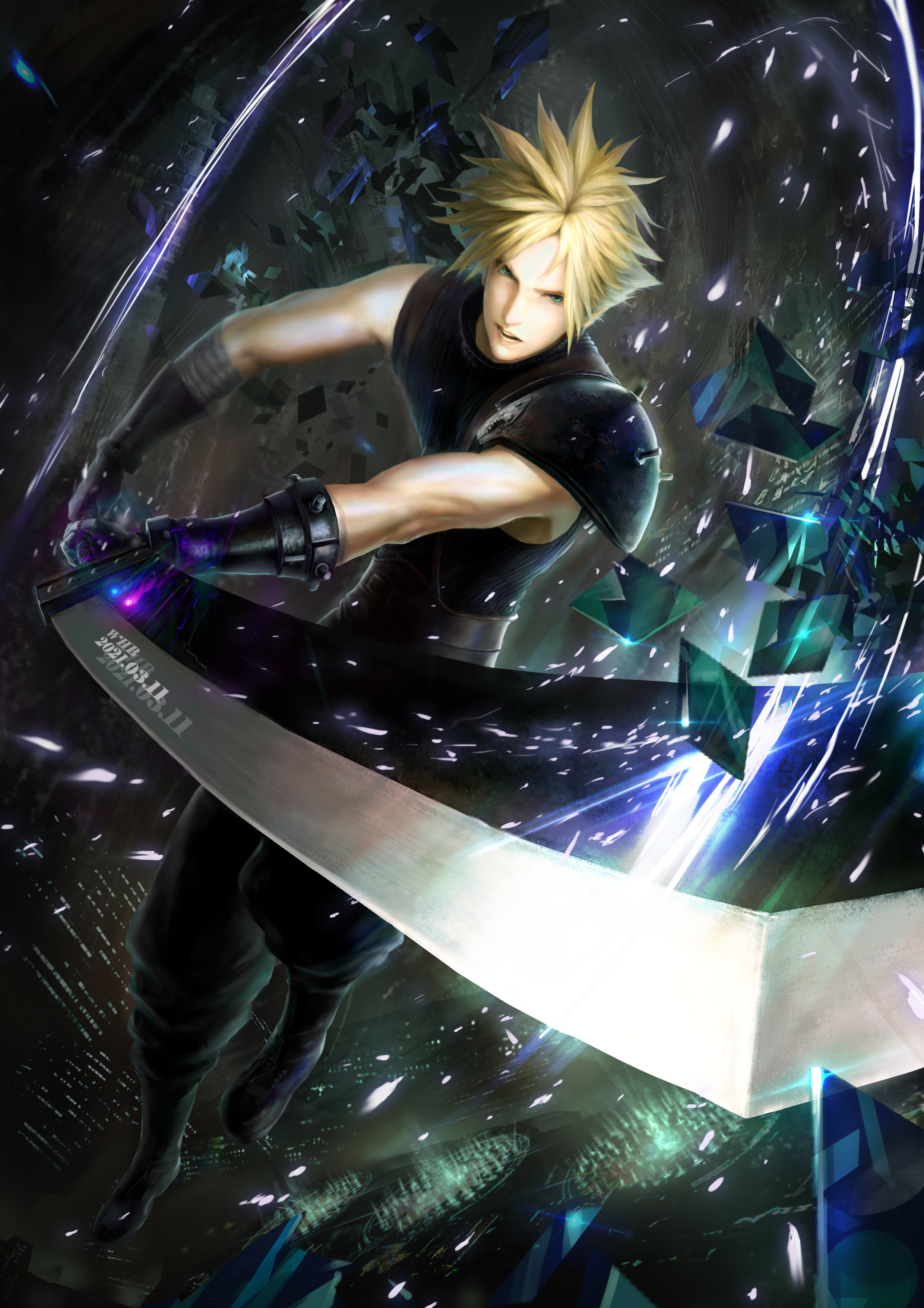 最终幻想7克劳德|动漫|其他动漫|whb555555 - 原创作品 - 站酷 (zcool