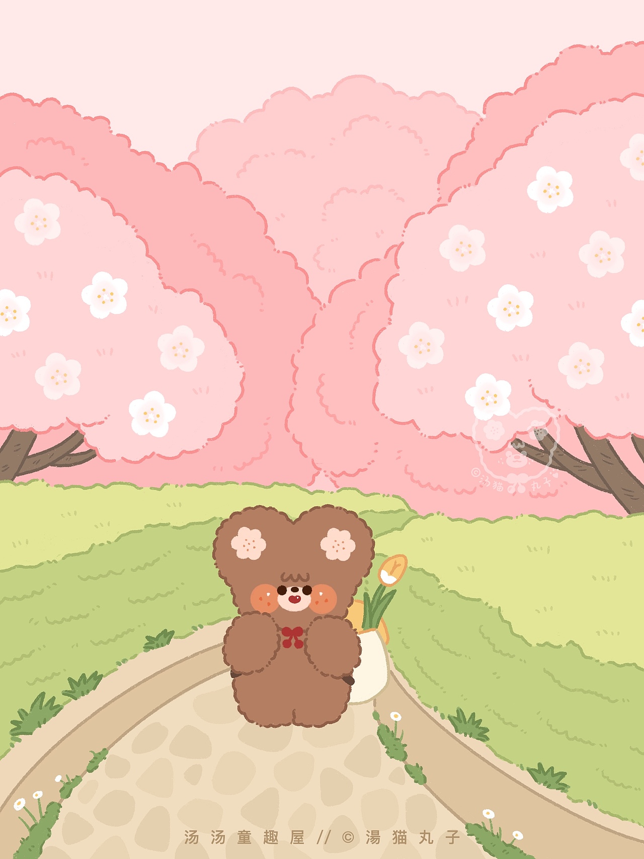 《春日浪漫》系列（图ZMjU1MzQwNDIw） - 创作习作 - 站酷设计师湯猫丸子原创素材 - 站酷ZCOOL