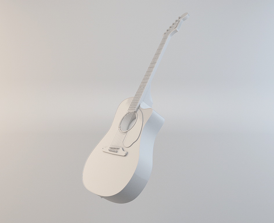 c4d吉他建模练习