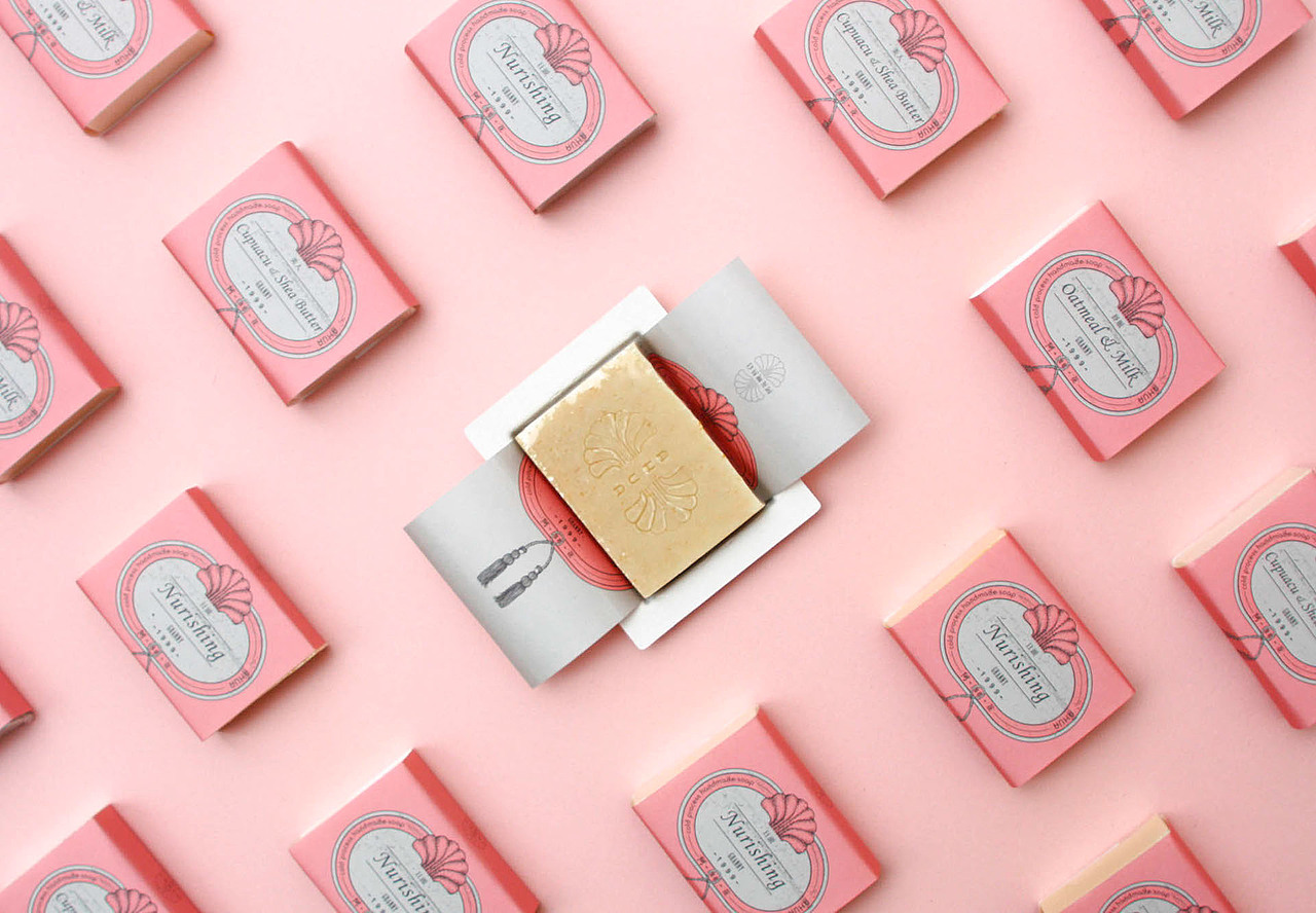 阿花晚熟皂 AHUA cold process handmade soap（图ZMTYwMDE0NzY0） - 包装 - 站酷设计师2tigersdesign原创素材 - 站酷ZCOOL