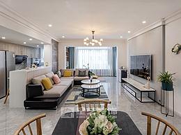 贵阳恒大中央公园130平现代小复式装修实景！