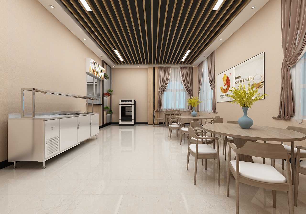 员工食堂效果图设计