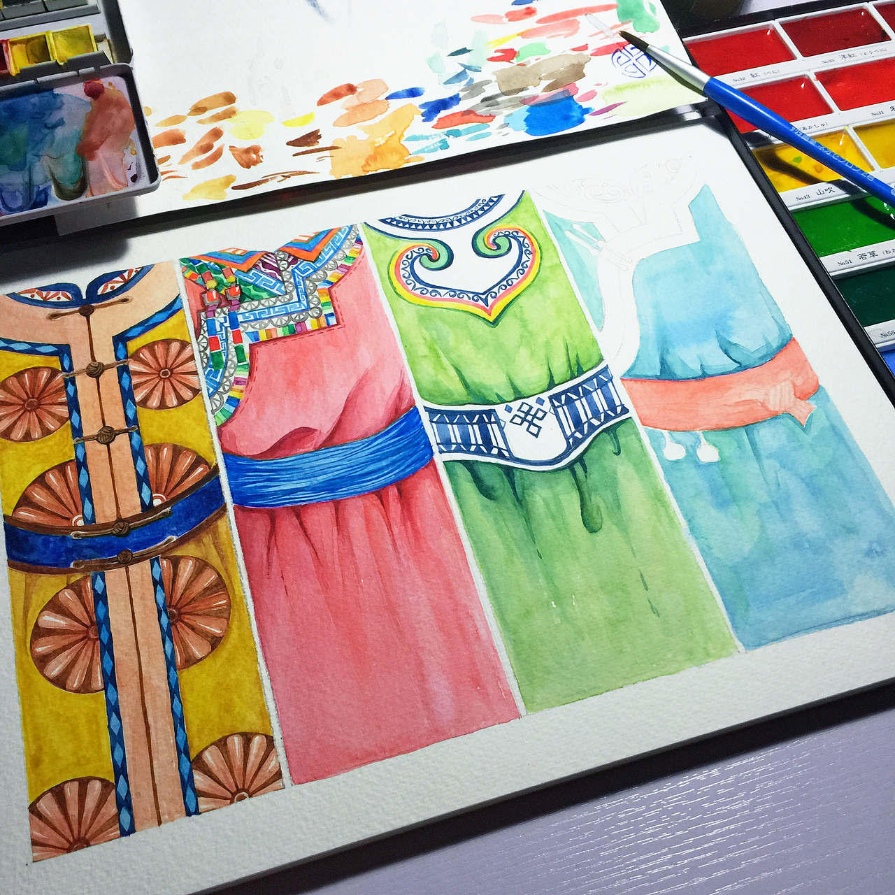 蒙古族服饰（图ZMzQ3MTg0NDg=） - 创作习作 - 站酷设计师BIG_TOY原创素材 - 站酷ZCOOL