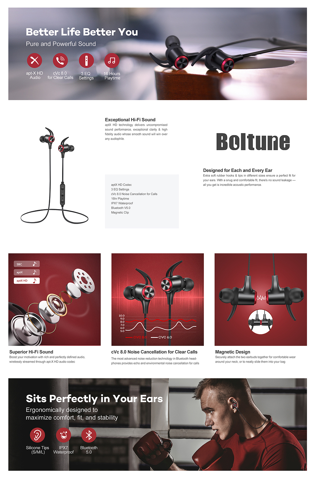 蓝牙耳机亚马逊A+（图ZMjEzMzU1MzMy） - 电商 - 站酷设计师周走走走原创素材 - 站酷ZCOOL