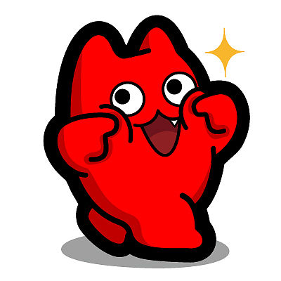 r90【魔鬼猫表情-卖萌】#全身 卖萌 可爱 调皮 挤脸 ip 动漫 魔性 斗