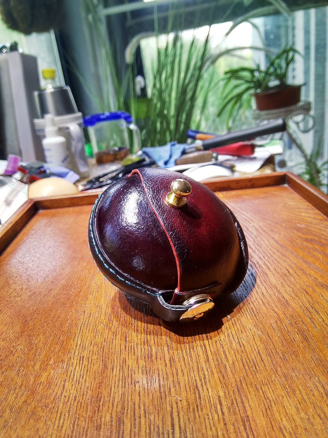 旋转门圆形零钱包,耳机包