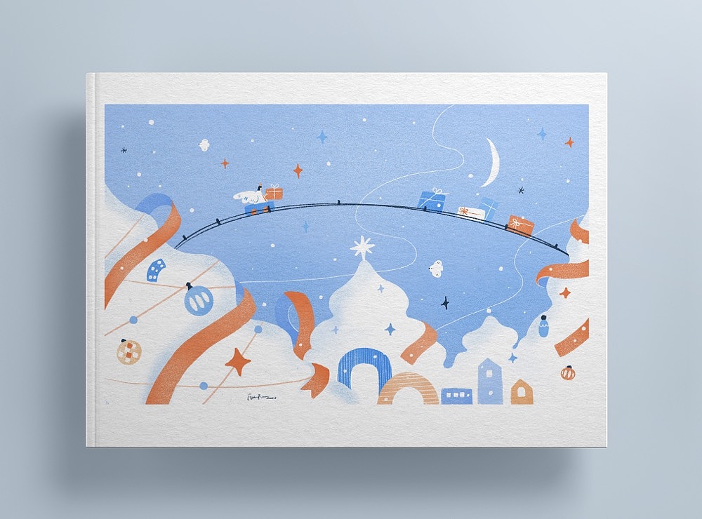 写给圣诞树的诗-白色圣诞节卡片书签（图ZMjM2NTU1NTc2） - 商业插画 - 站酷设计师Furfurmmz原创素材 - 站酷ZCOOL