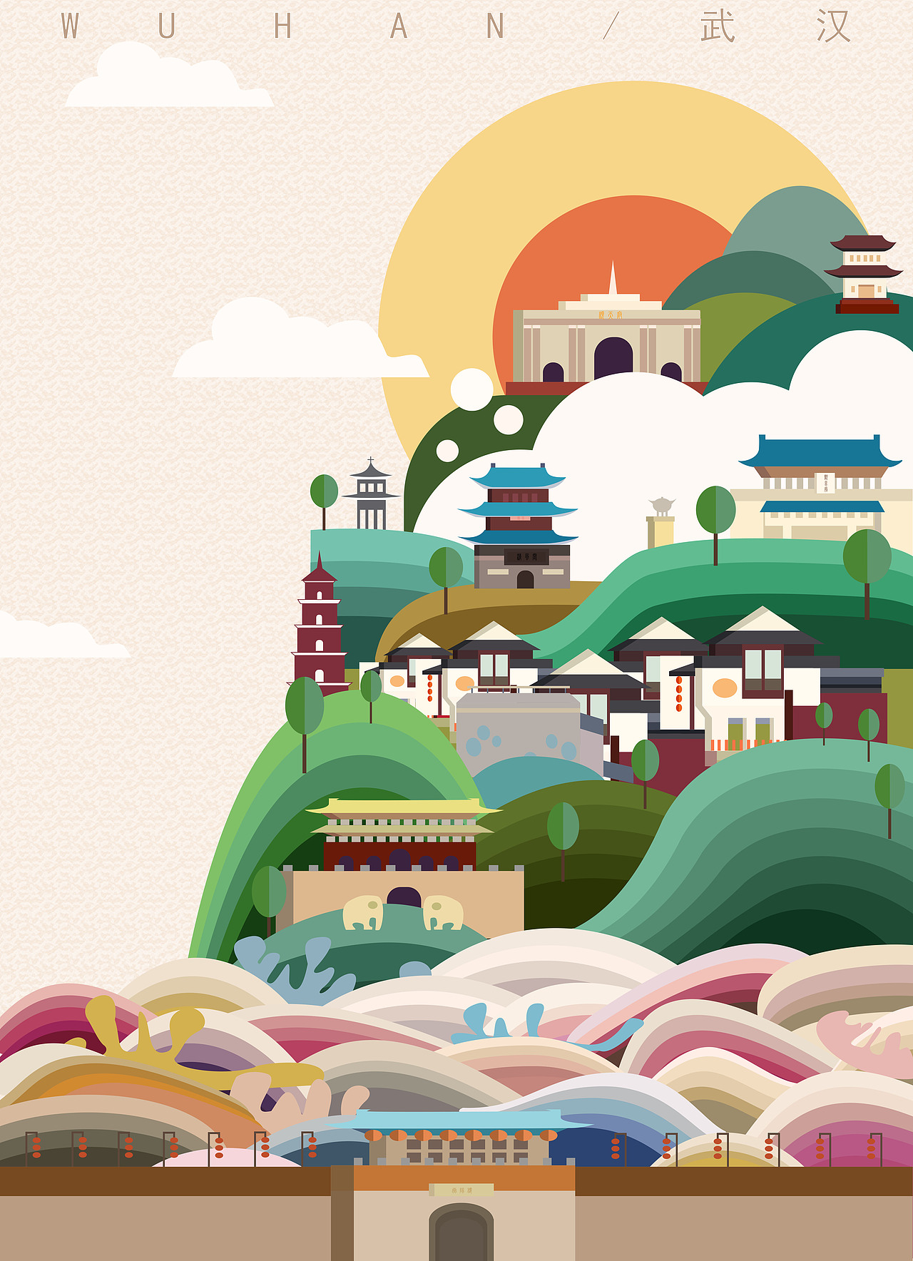 城市旅游风格海报系列（图ZMjExMjkyNzEy） - 海报 - 站酷设计师篮子的躺平生活原创素材 - 站酷ZCOOL