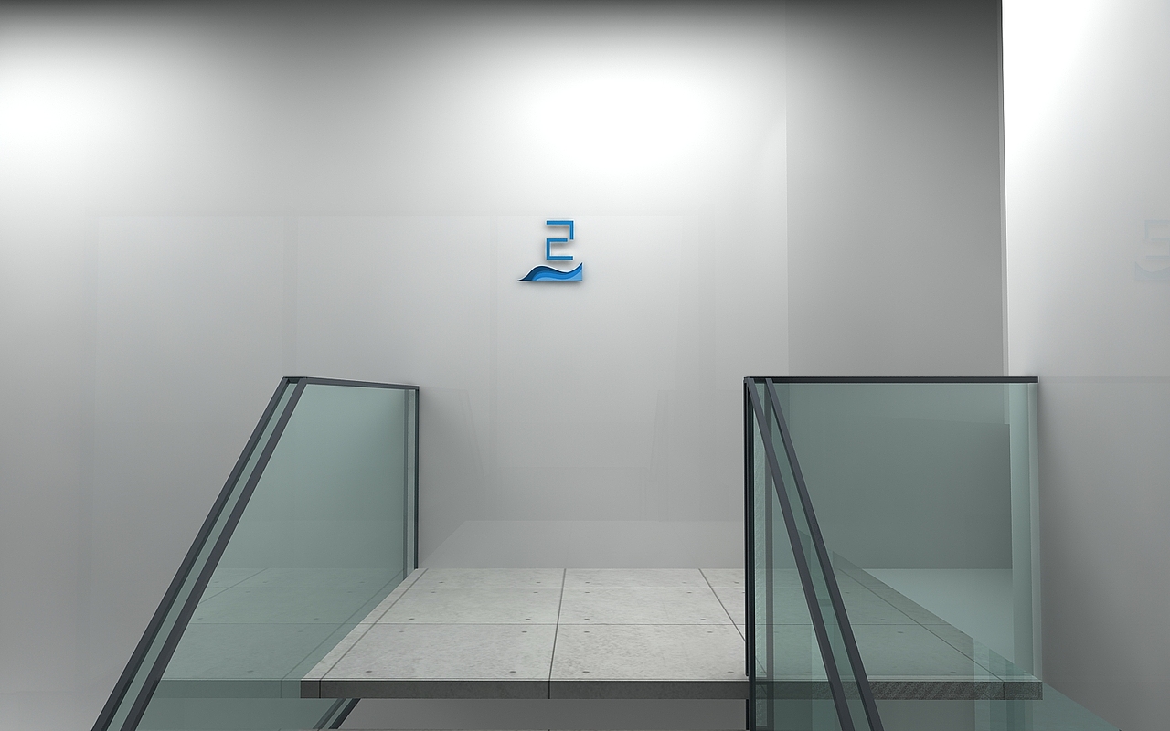 邮轮码头全套导视牌设计3D设计效果图