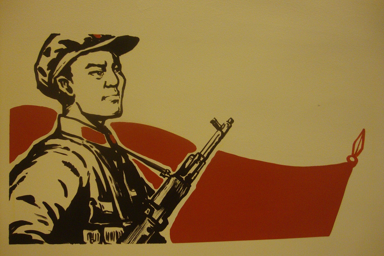 广东东莞红色革命主题酒店墙画_川美墙绘工作室-站酷zcool