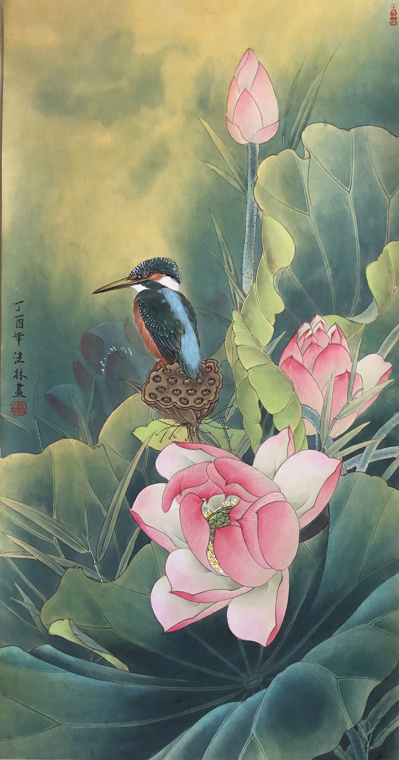 画家汪林工笔画作品