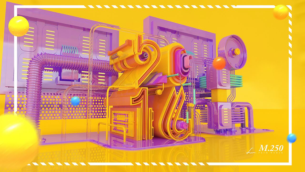 C4D字体练习【2016色起来GOGOGO】（图ZNTYwNTc0OTY=） - 其他三维 - 站酷设计师请叫我网兄原创素材 - 站酷ZCOOL