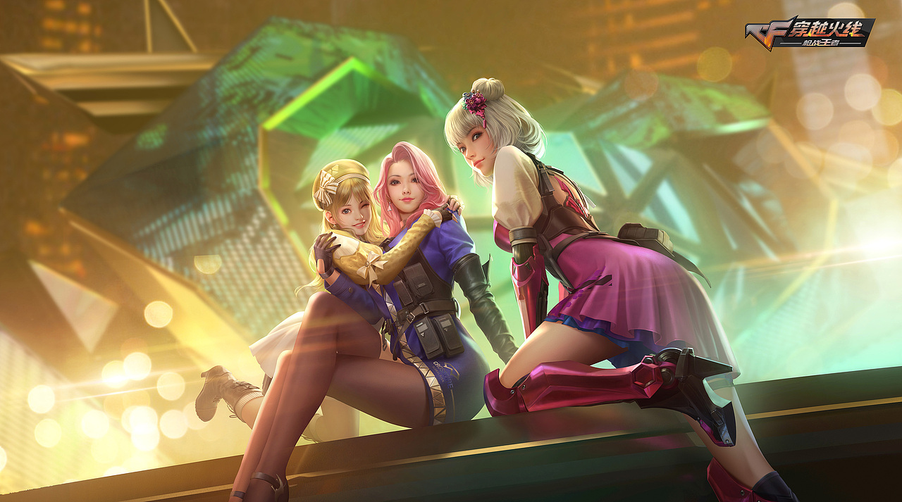 为游戏《穿越火线》云悠悠创作的角色插图