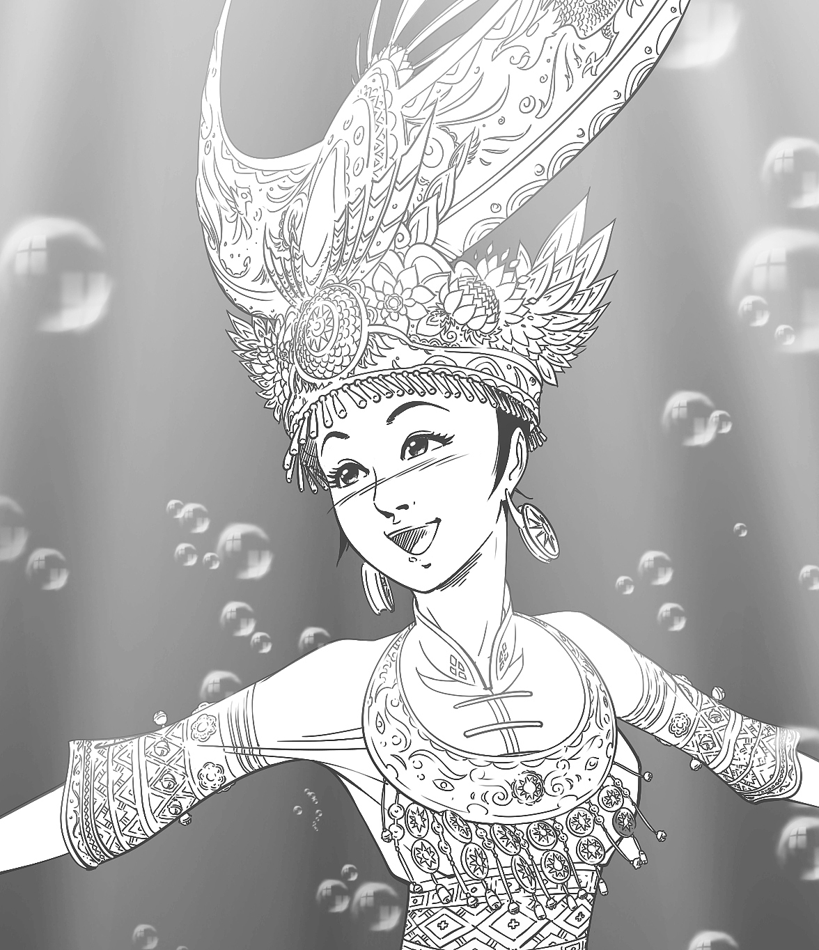 苗族传说《仰阿莎》（图ZMzczMzg5Ng==） - 商业插画 - 站酷设计师二次元即时演算原创素材 - 站酷ZCOOL