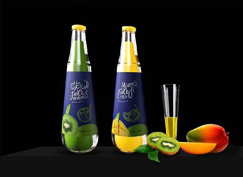 芒果汁包装设计、猕猴桃汁包装设计、郑州上禅包装设计公司