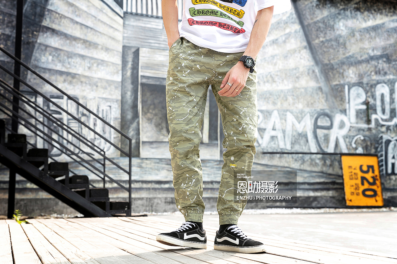 男裤 工装裤 模特摄影