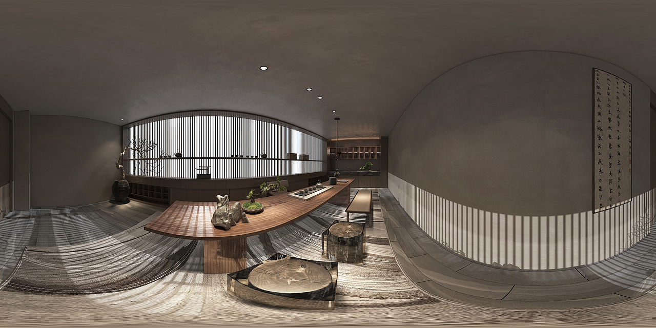 意境 l 茶室空间（图ZMjk1OTgxMTc2） - 商业空间设计 - 站酷设计师術屿设计原创素材 - 站酷ZCOOL