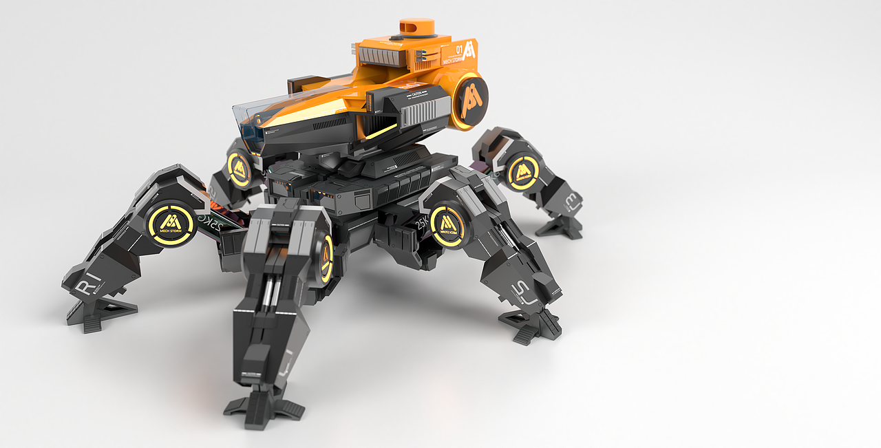 科幻机甲概念设计方案mechstorm试做机