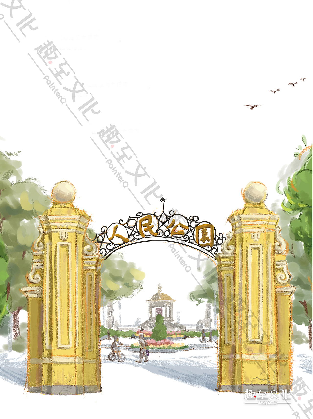 趣至文化出品：《一城一绘•广州站》（图ZMjM4OTczMDc2） - 商业插画 - 站酷设计师趣至文化原创素材 - 站酷ZCOOL