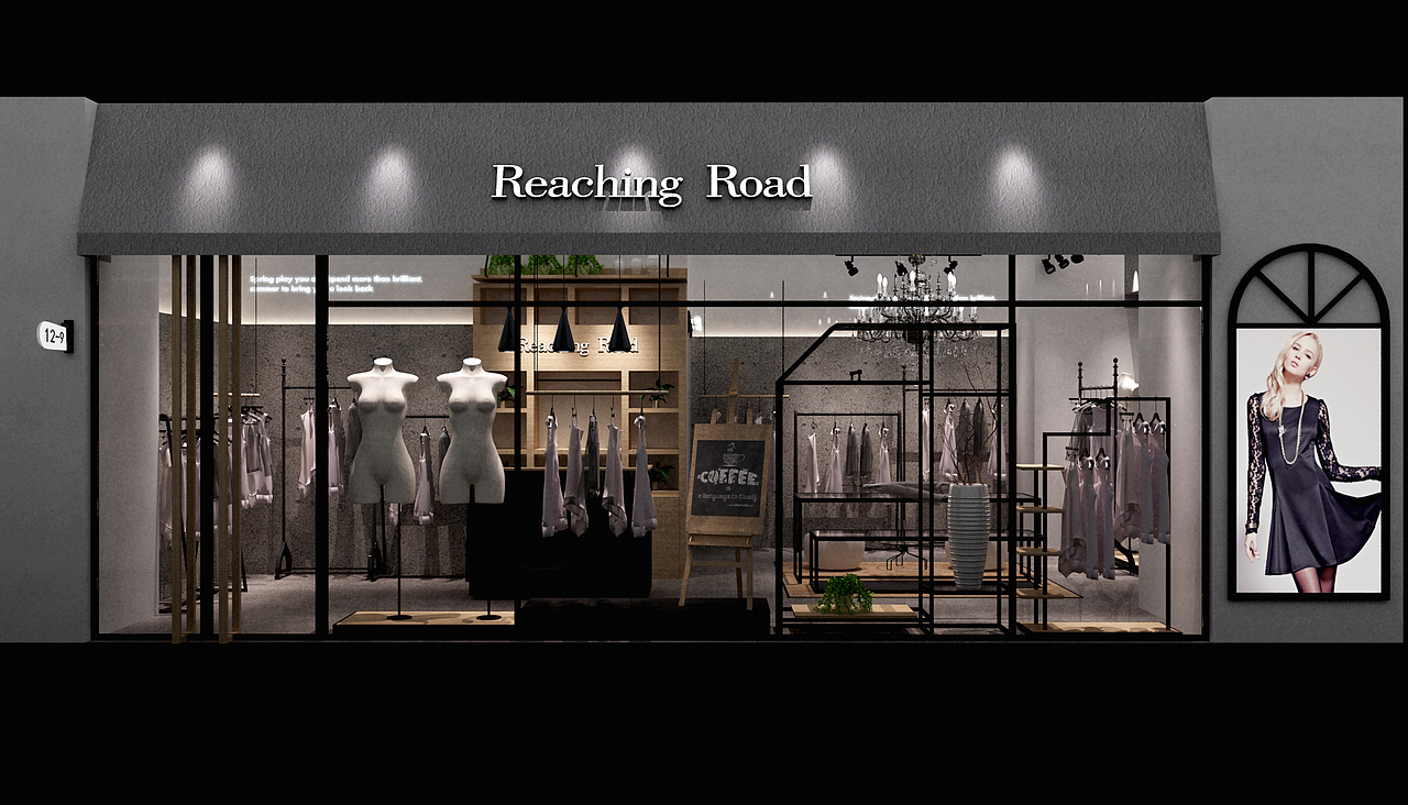 服装店空间设计（图ZNjM4ODAxNzI=） - 家装设计 - 站酷设计师戎上先生原创素材 - 站酷ZCOOL