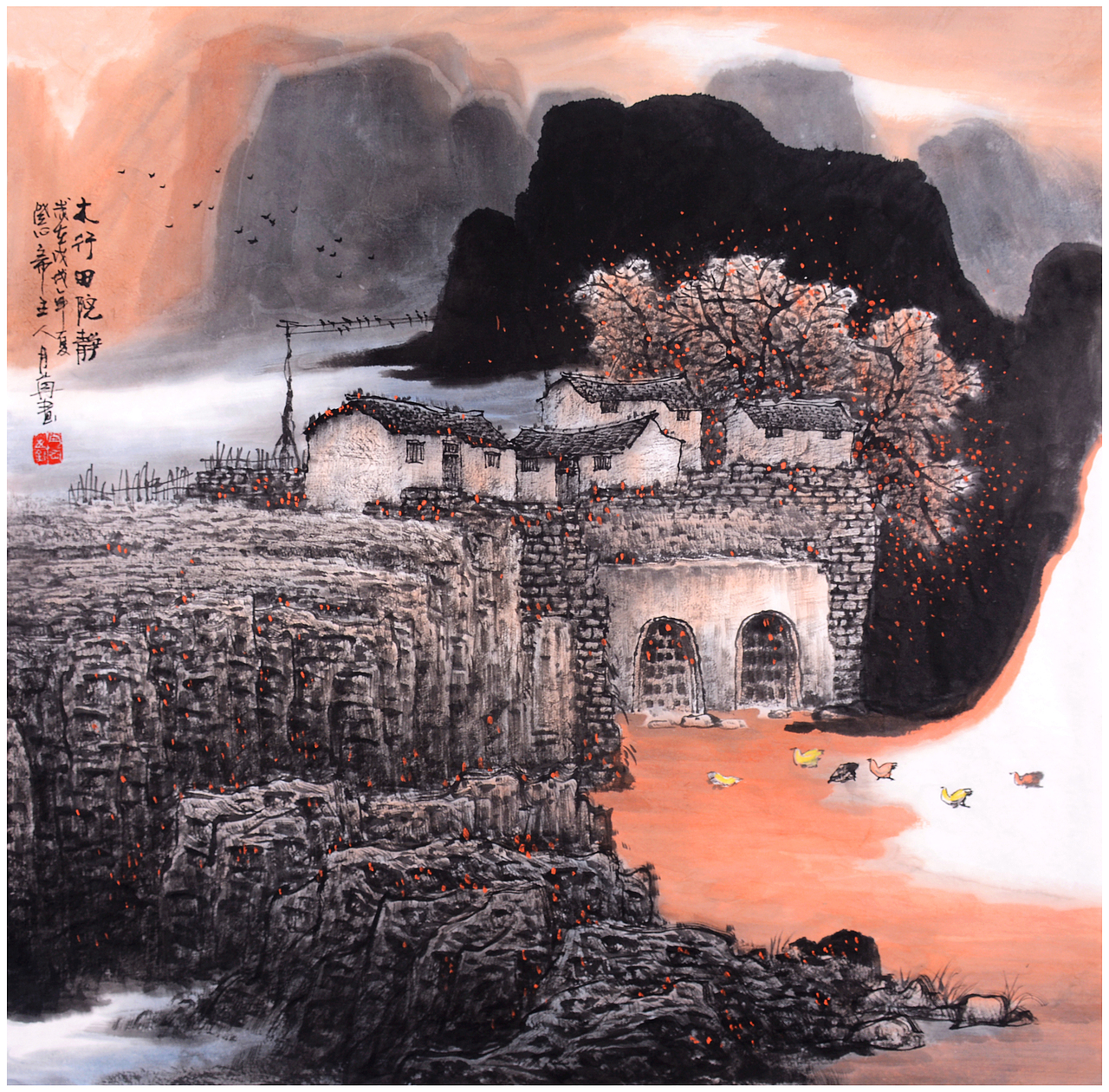 山水名家张月岗老师秋季个展斗方精品原创合集（图ZMTI0NDY0NzAw） - 绘画 - 站酷设计师张子浩丶原创素材 - 站酷ZCOOL