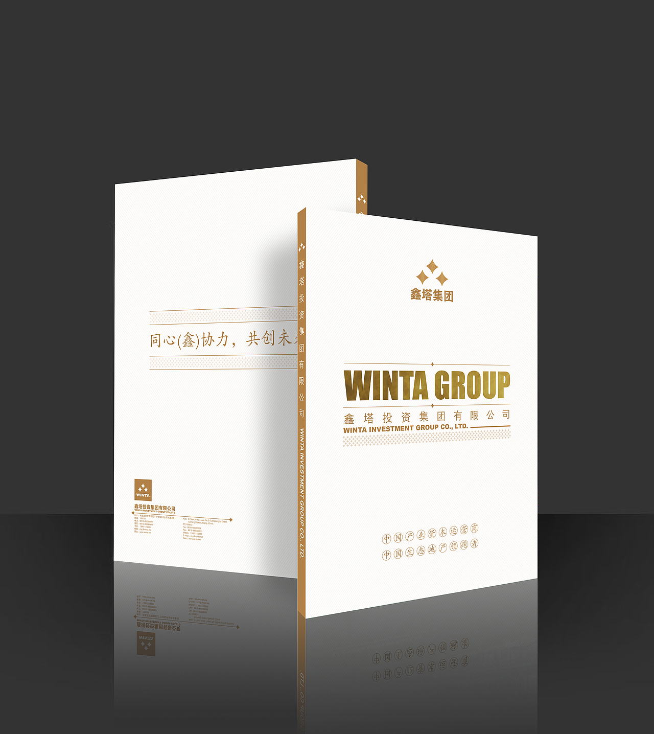 鑫塔集团画册（图ZOTczODA0MA==） - 其他平面 - 站酷设计师哦不里噶古原创素材 - 站酷ZCOOL