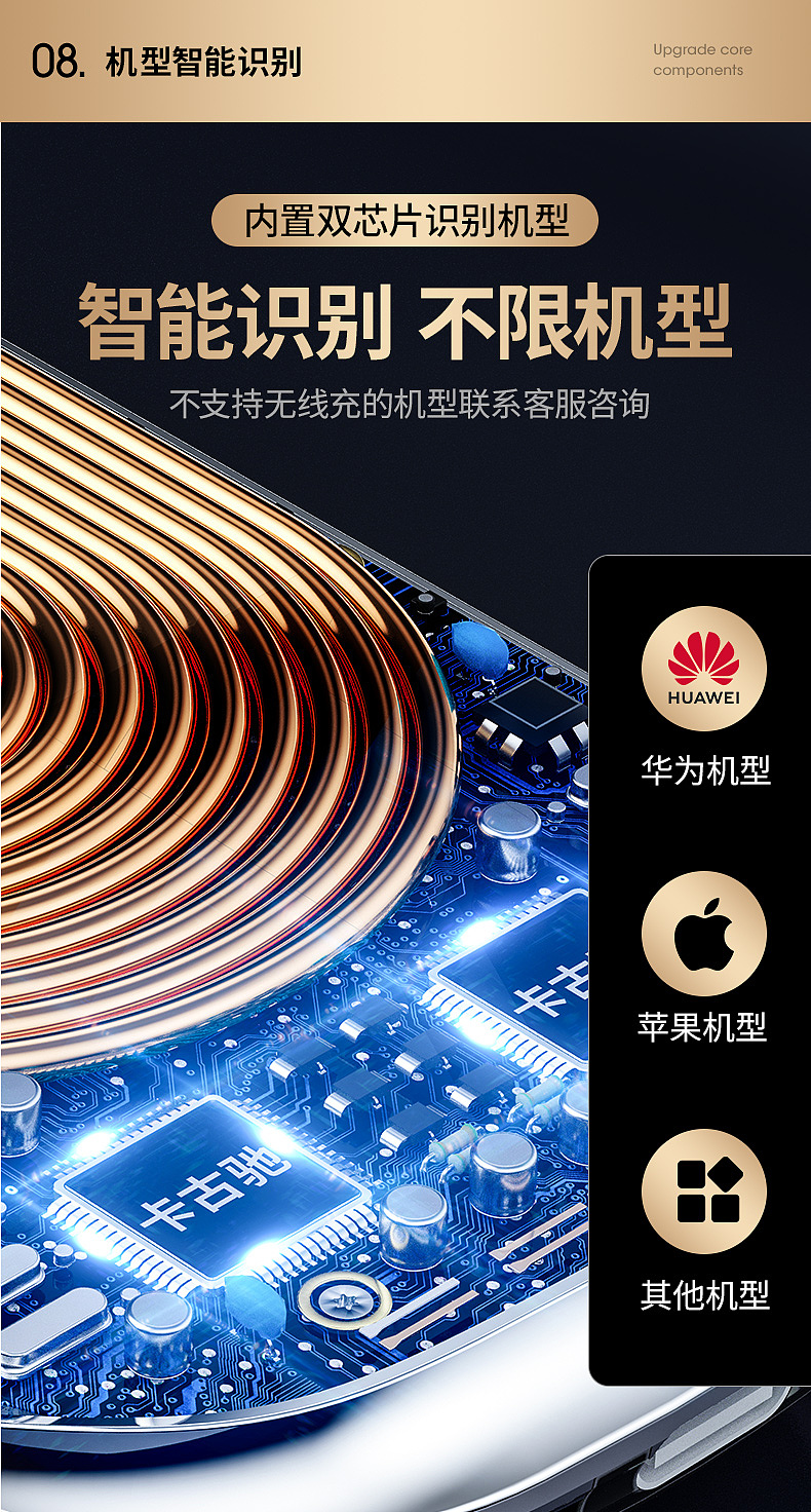 车载无线充/单轴云台/详情