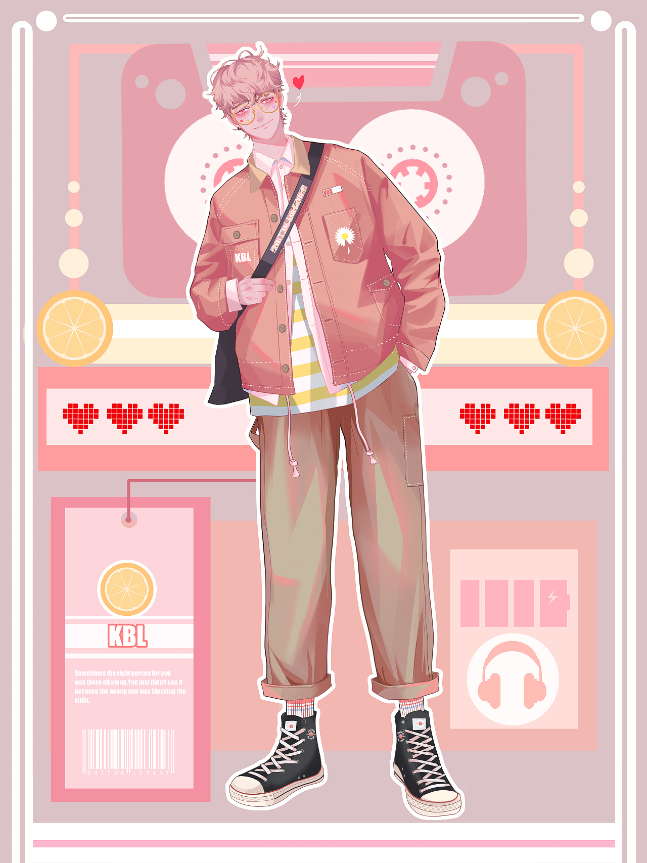 粉色系男孩-日系