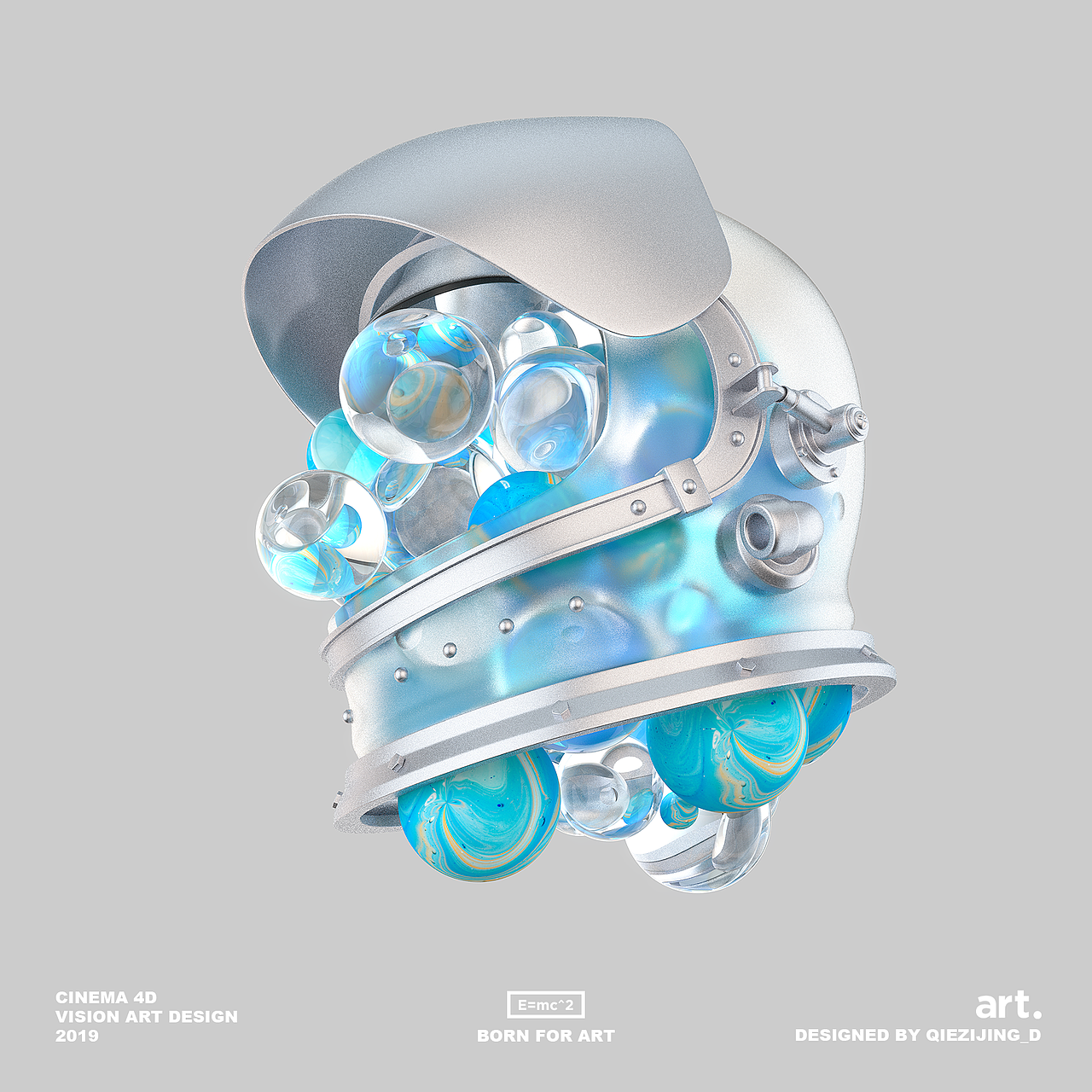 E=MC^2 | C4D作品-小场景建模材质练习