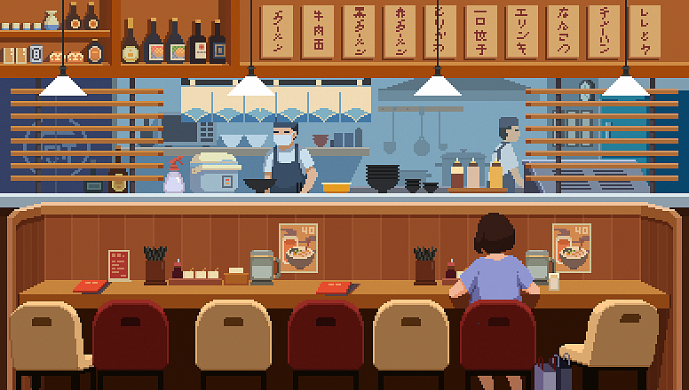 像素，饮食小店们，pixel（图ZMTI3NjE5NjA4） - 像素画 - 站酷设计师六翼喀啦原创素材 - 站酷ZCOOL
