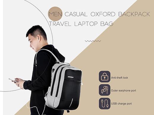 跨境电商——男士背包 详情