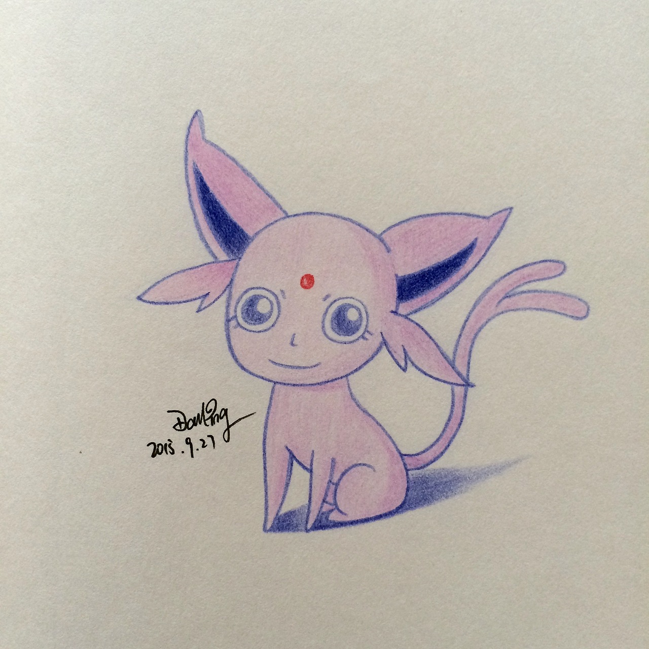 彩铅手绘宠物小精灵