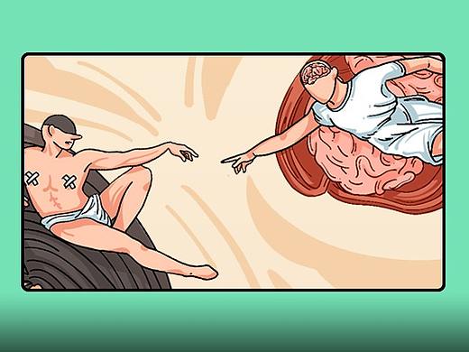 大脑就是个弱鸡，连你身体都控制不了！