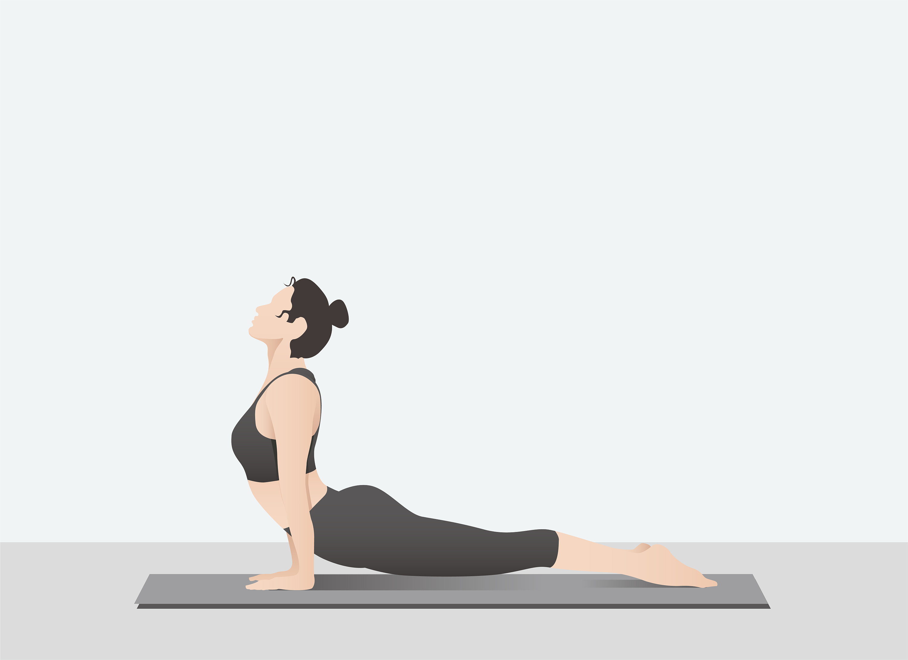 瑜伽姿势矢量插画-合集