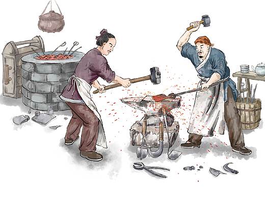 古代打铁匠