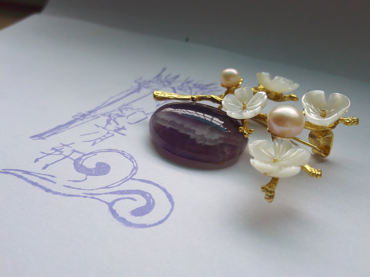 珍珠胸针集合（图ZNTU2MTA5NDQ=） - 首饰设计 - 站酷设计师朔月淮修原创素材 - 站酷ZCOOL