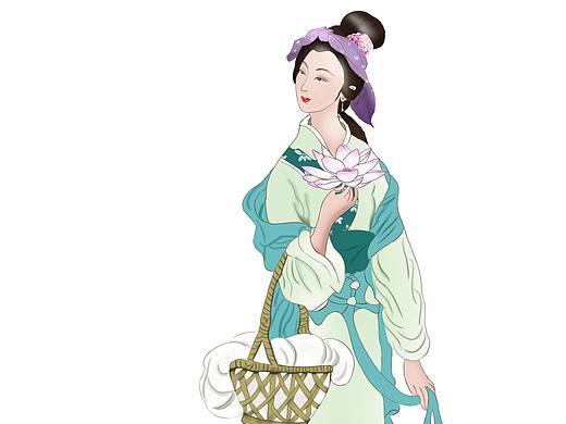 西施浣纱（个人主页-ZNTQ5ODkxNzI=） - 创作习作 - 站酷设计师向善若水原创素材 - 站酷ZCOOL