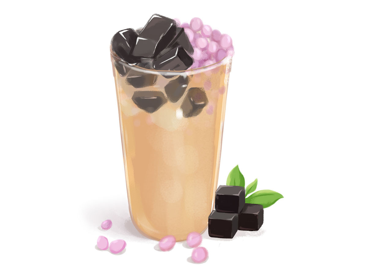 手绘奶茶（图ZMjQ5Mzg3NTg4） - 商业插画 - 站酷设计师胖胖味的酱原创素材 - 站酷ZCOOL