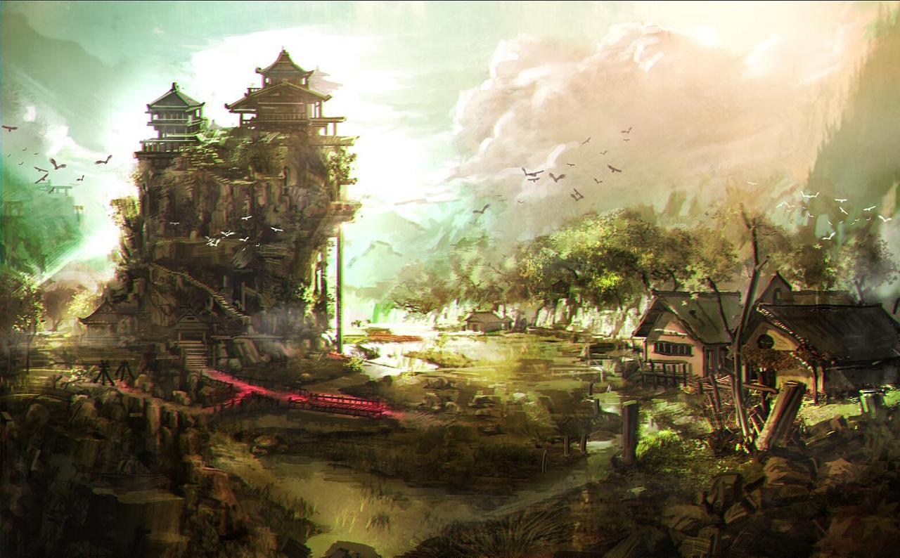 朝山寺（图ZNTMxNzQ3NTY=） - 概念设定 - 站酷设计师EART_JANX原创素材 - 站酷ZCOOL