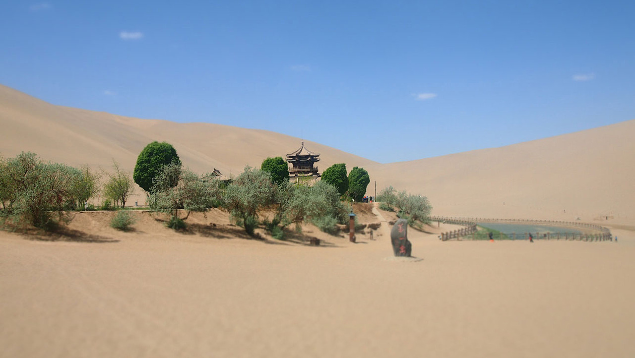 梦回·月牙泉（图ZMzk5NDkwMDg=） - 风光摄影 - 站酷设计师马强原创素材 - 站酷ZCOOL