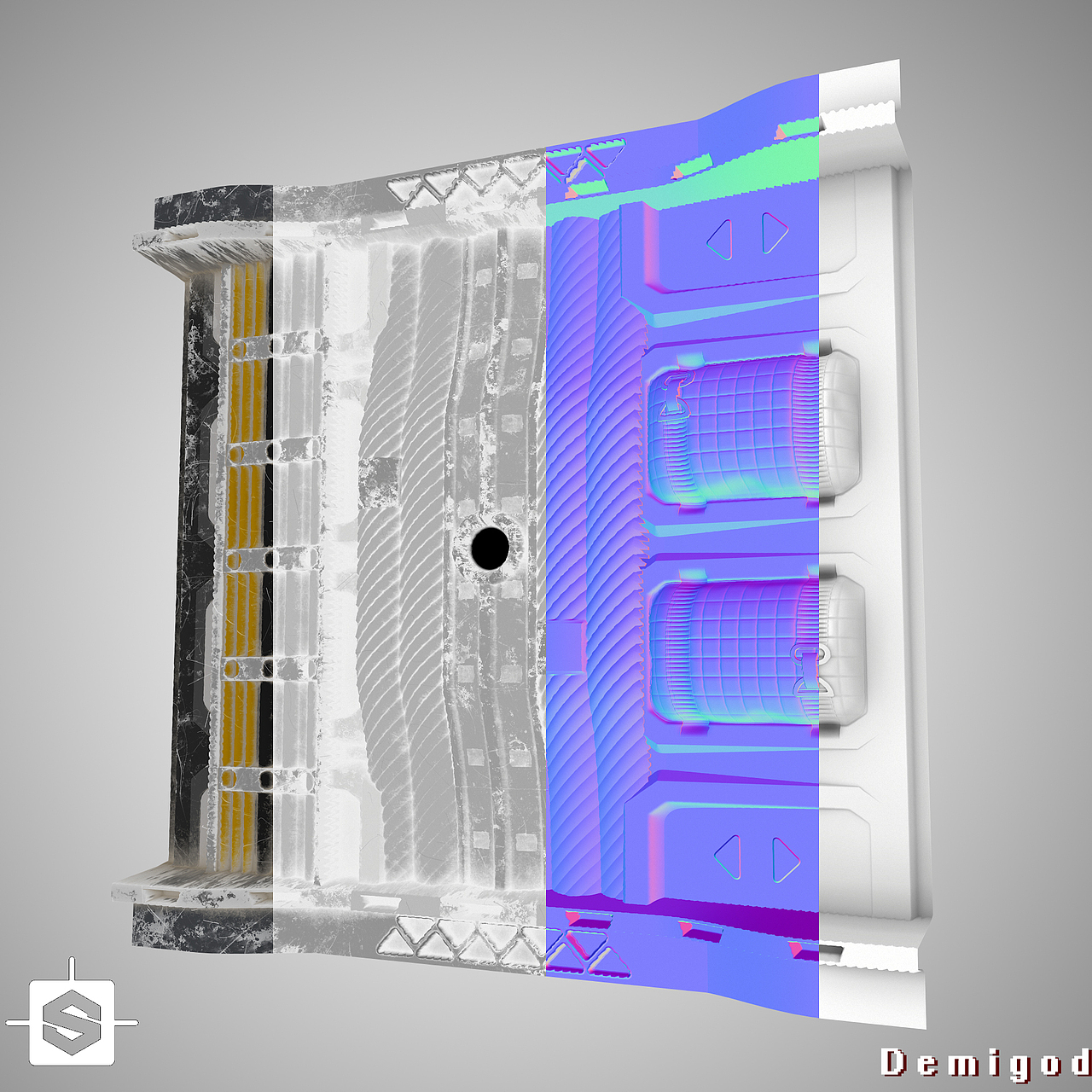 用SubstanceDesigner在UE4中创建一个模块化的科幻环境（图ZMjIyMTk5NjA0） - 场景 - 站酷设计师Demigod0原创素材 - 站酷ZCOOL